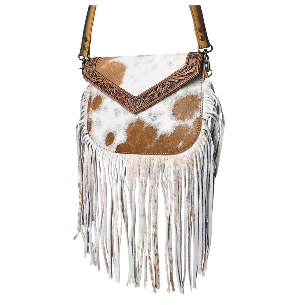 Ohlay Cowhide and Fringe Handbag