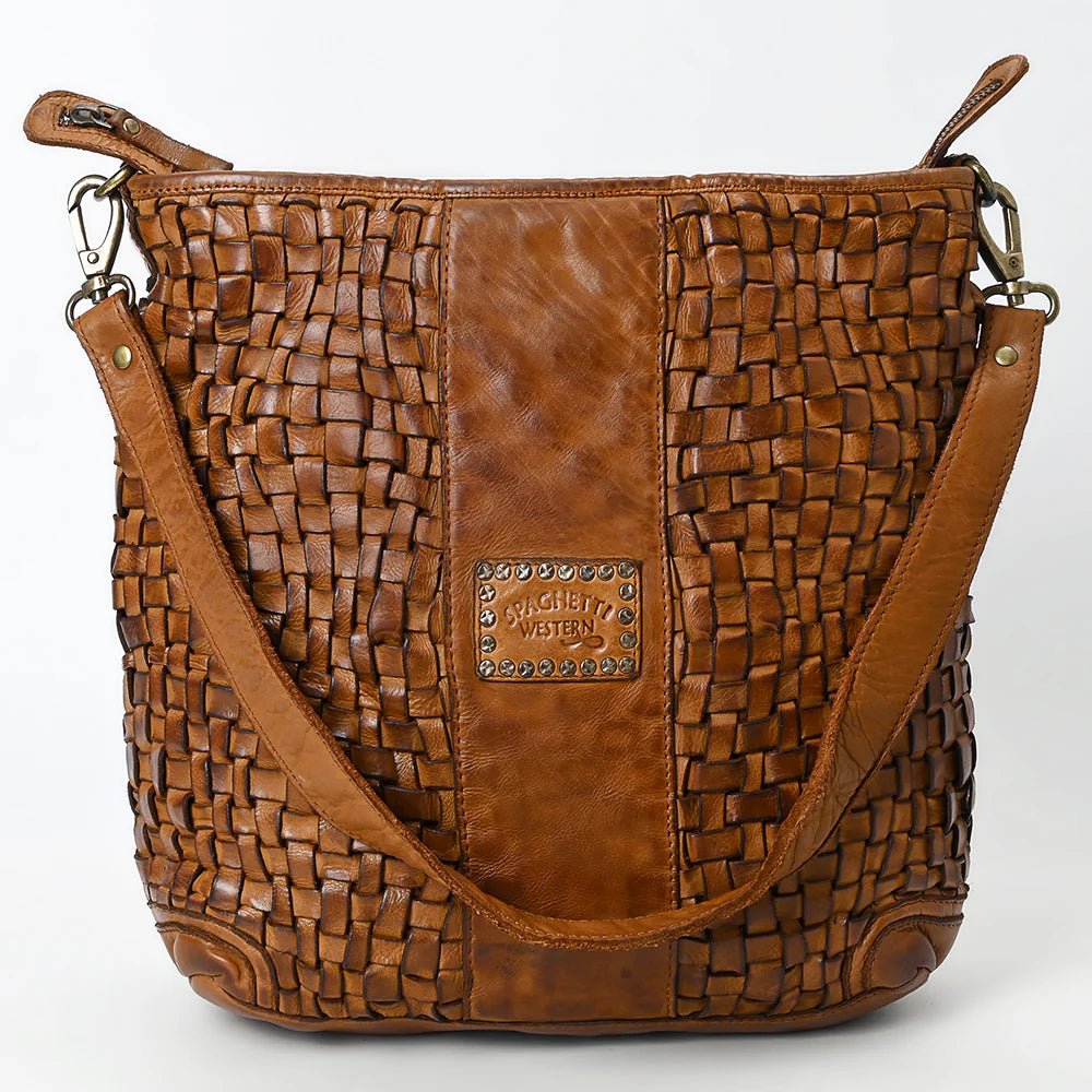 Spaghetti Western Hobo Genuine Leather Handbag