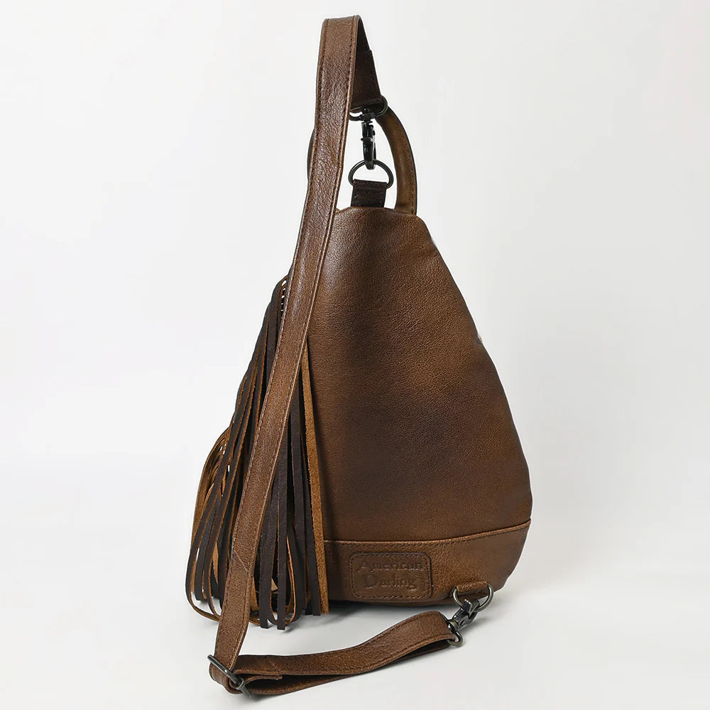 American Darling Sling Hair on Western Leather Bag