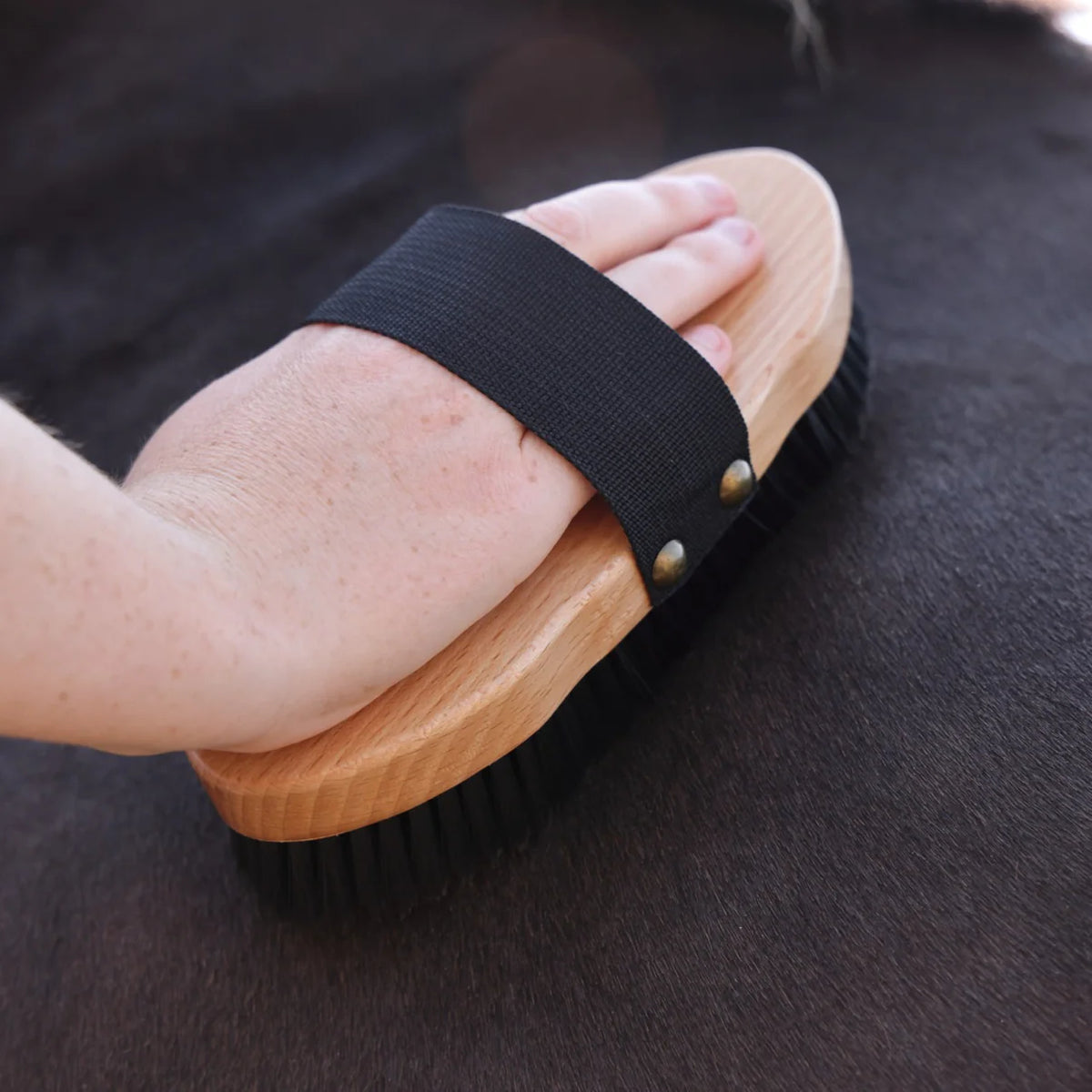 Shires EZI-GROOM Premium Body Brush 200mm/25mm Bristles