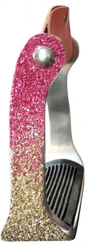 Showman Ombre Glitter Overlay Stirrups