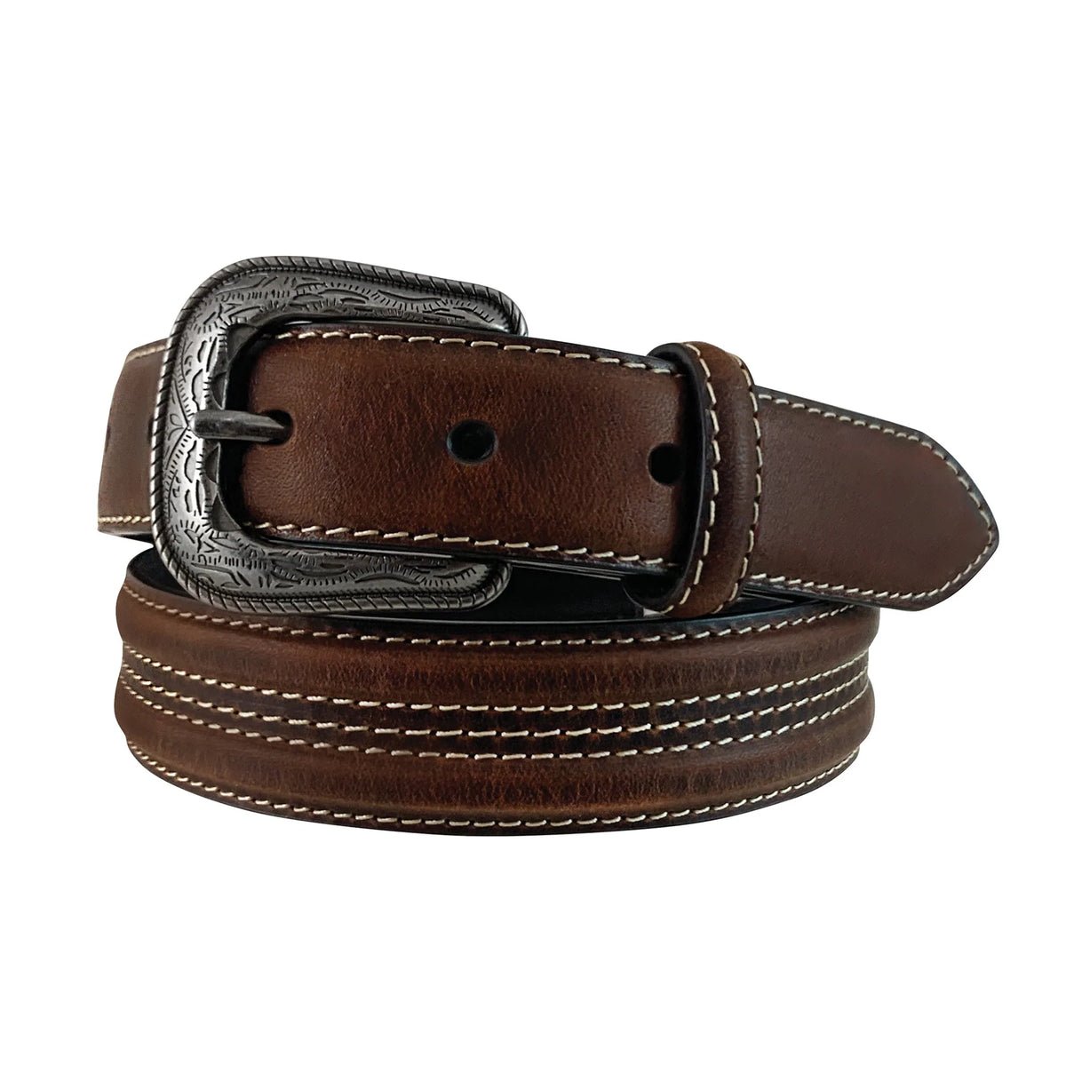 Roper Bys Belt 1.25in Top Grain Leather Brown
