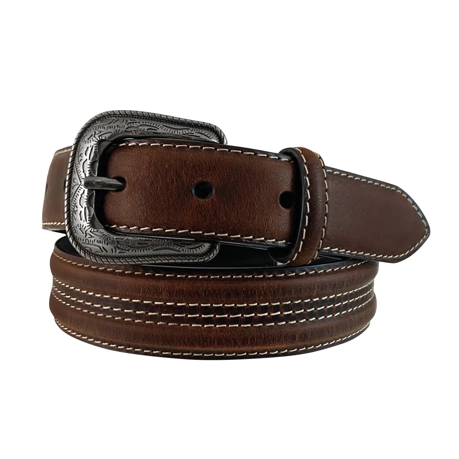 Roper Bys Belt 1.25in Top Grain Leather Brown