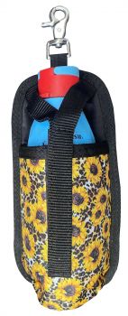 Showman Sunflower Cheetah Printed Insulated Nylon Bottle Carrier