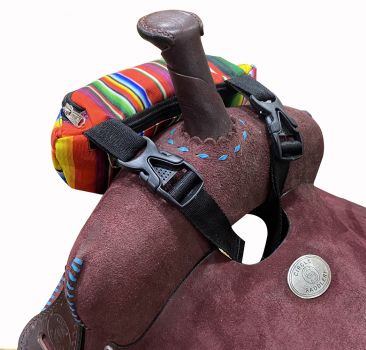 Showman Bright Serape Pirnt Insulated Nylon Saddle pouch