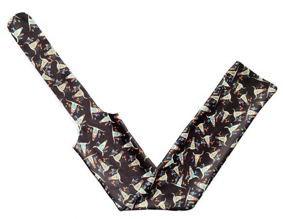 Showman Cow Skull/Sunflower Printed Slip on Tail Bag