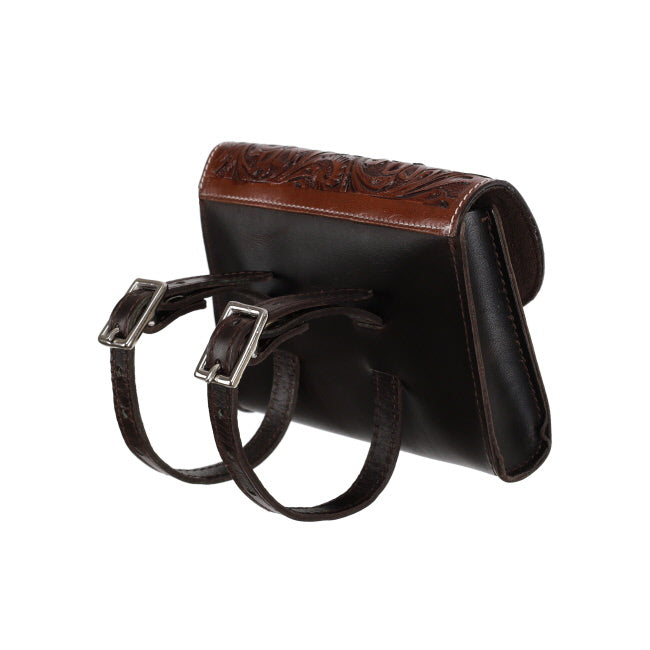 Showman Floral Leather Pommel Pouch