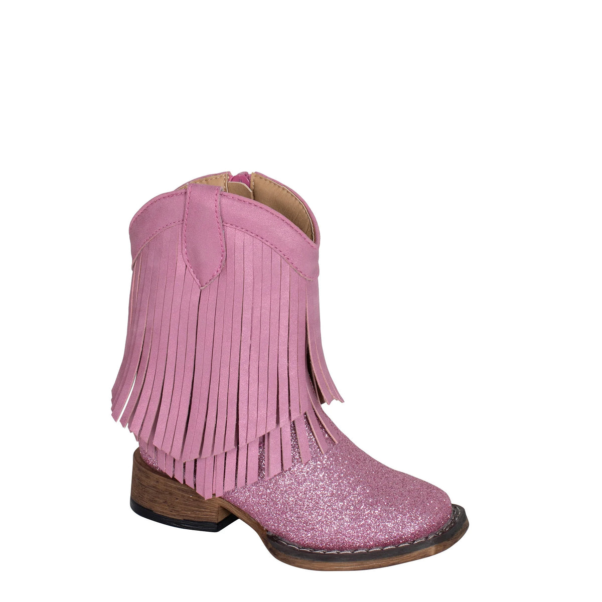 Roper Tod Double Fringe Pink Glitter/Pink