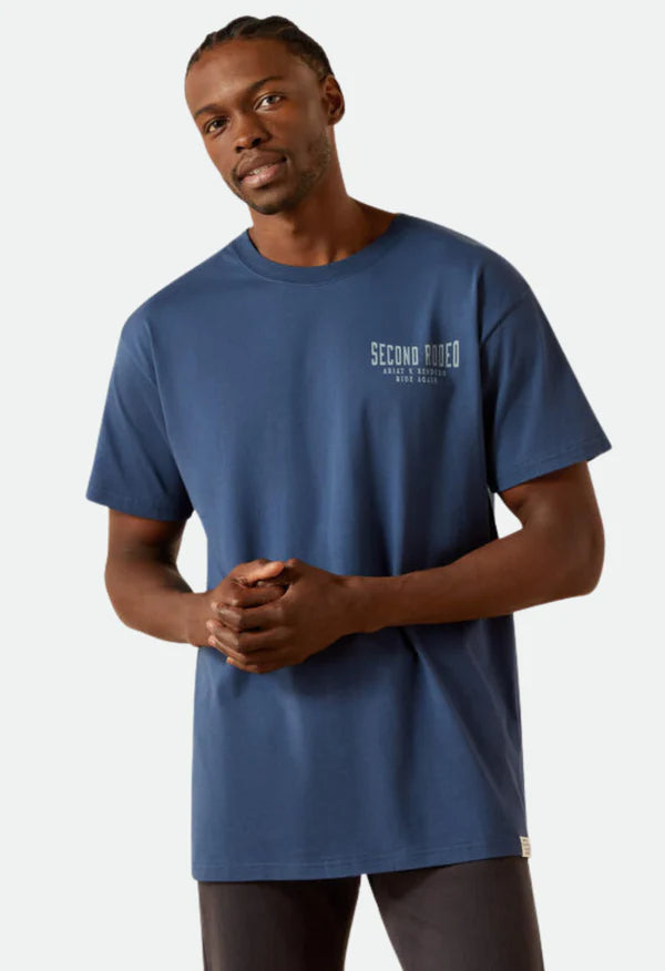 Ariat Mns Sendero Second Rodeo SS Tee Dark Denim