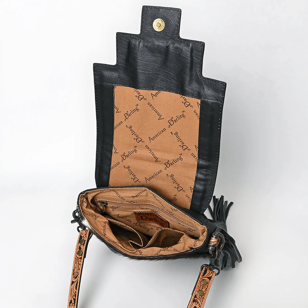 American Darling Messenger Hair On Genuine Western Bag