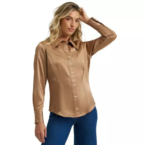Wrangler x Lainey Wilson Satin LS Shirt