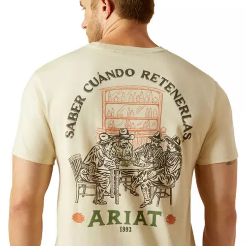 Ariat Mns Mezcal Mezclilla SS Tee Natural