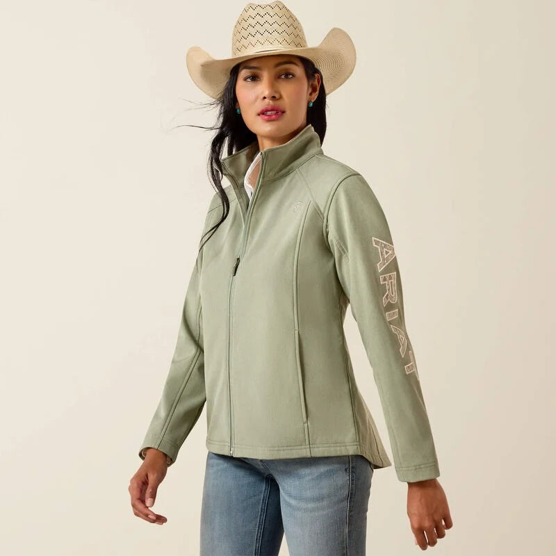 Ariat Wms Logo Softshell Jacket Sea Spray Heather