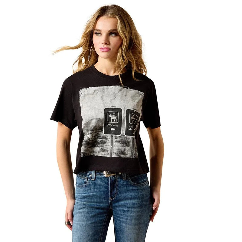 Ariat Wmns Others Take A Hike SS Tee Black