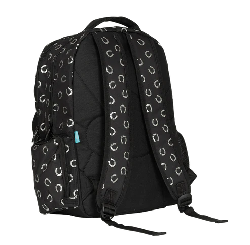 Spencil Big Kids Backpack - Black and White Horses