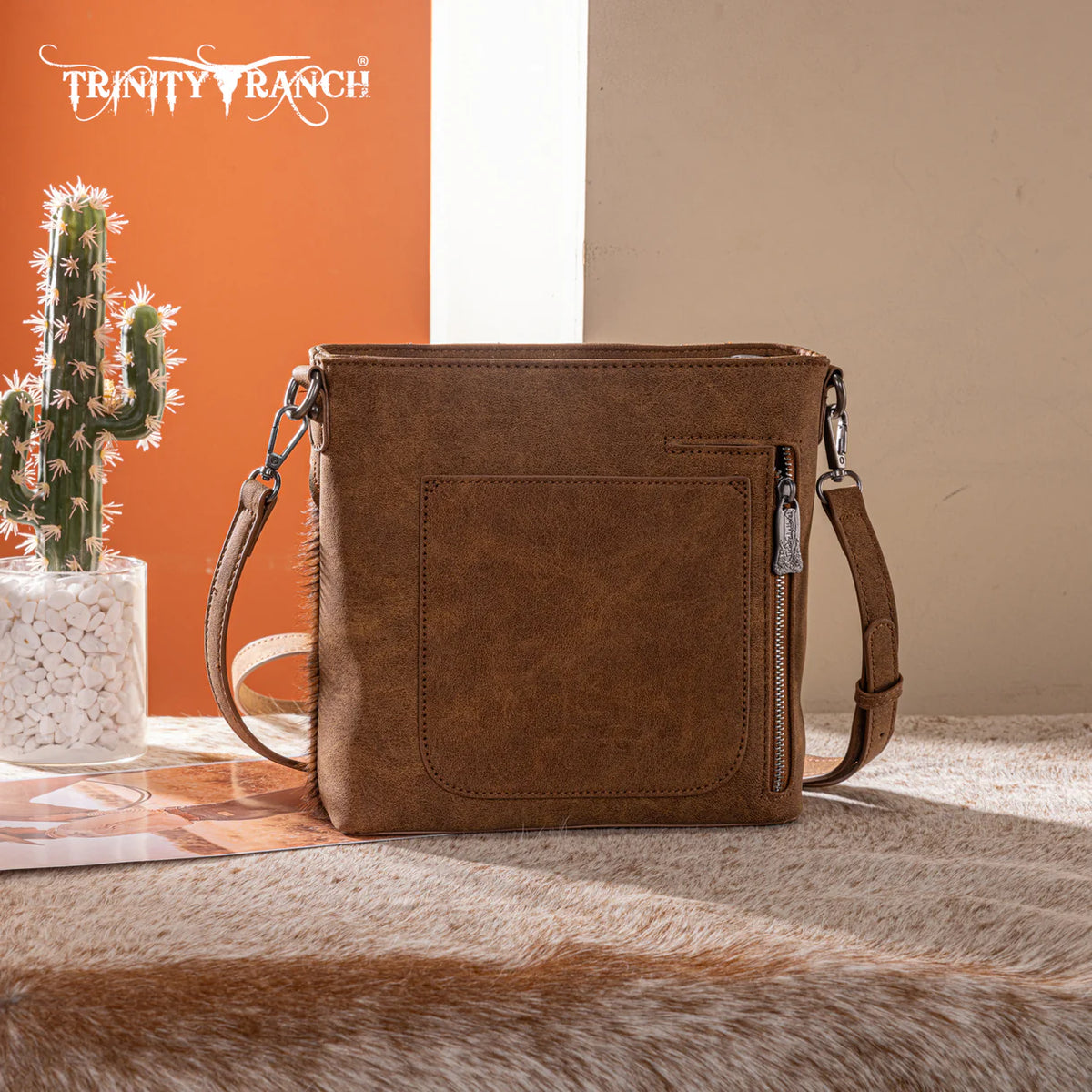 Trinity Ranch Western Hair On Cowhide Crossbody
