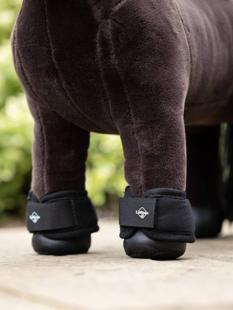 LeMieux Toy Pony Over Reach Boots Black One Size