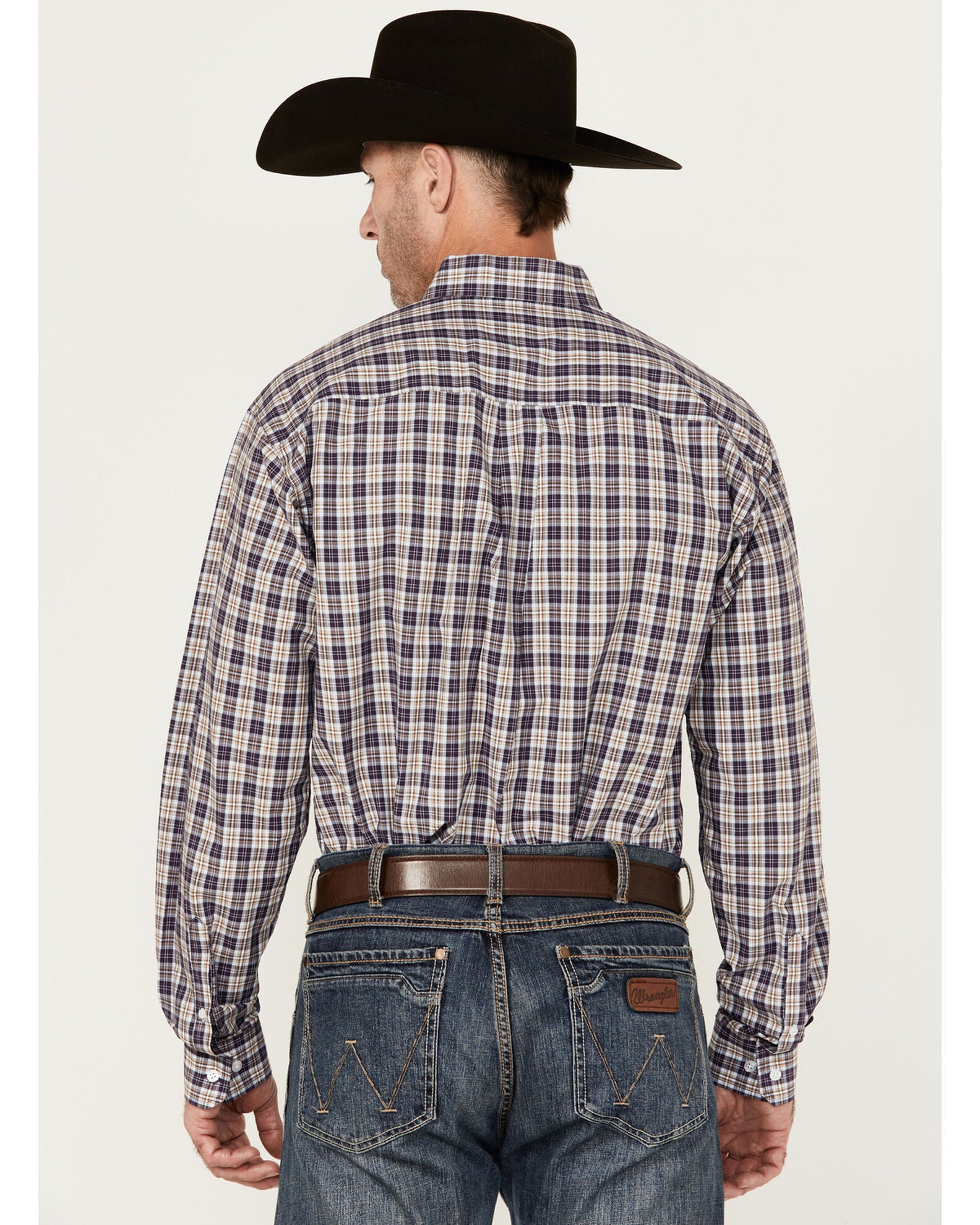 Cinch Western Shirt Mens Long Sleeve Plaid Button Front