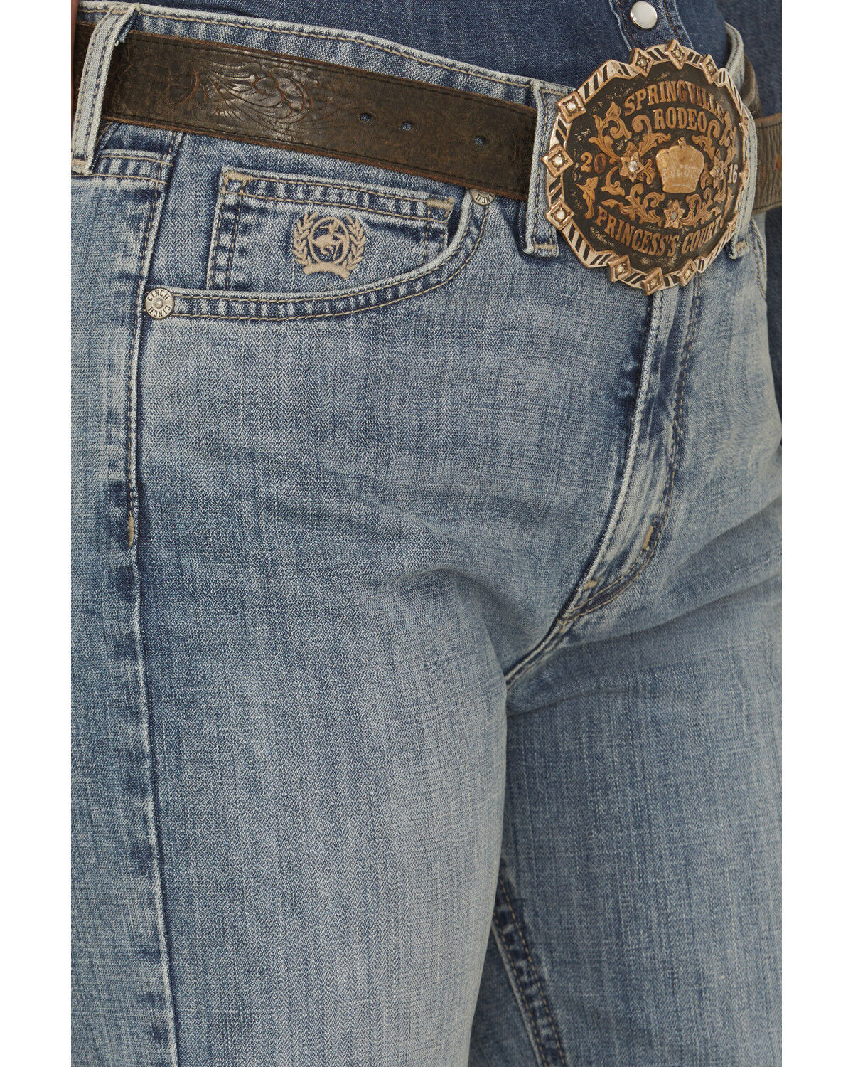 Cinch Wmns Tatum Medium Wash High Rise Easy Fit Trouser