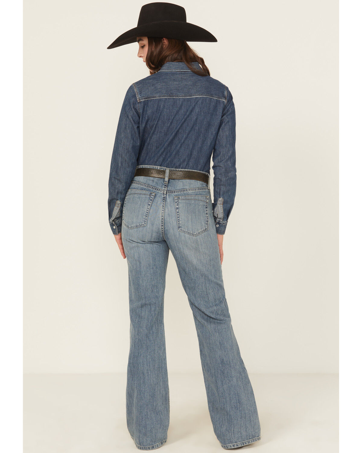 Cinch Wmns Tatum Medium Wash High Rise Easy Fit Trouser