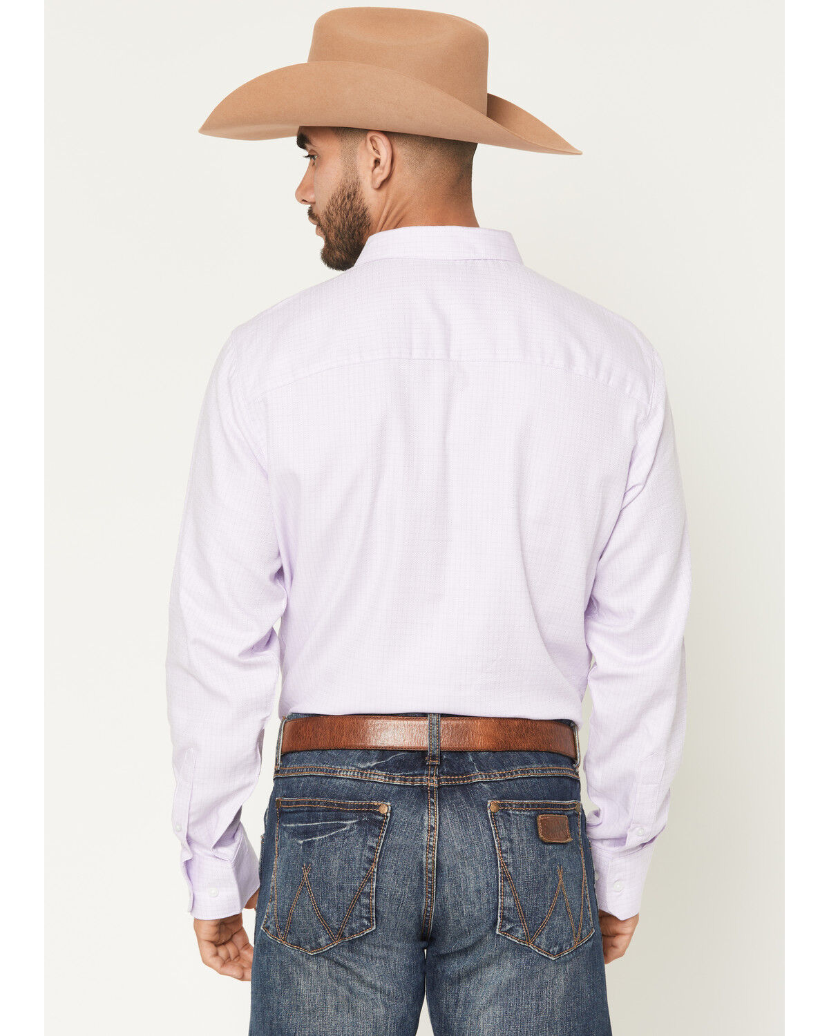 Wrangler Mens Lilac Print Cody Johnson Button Shirt