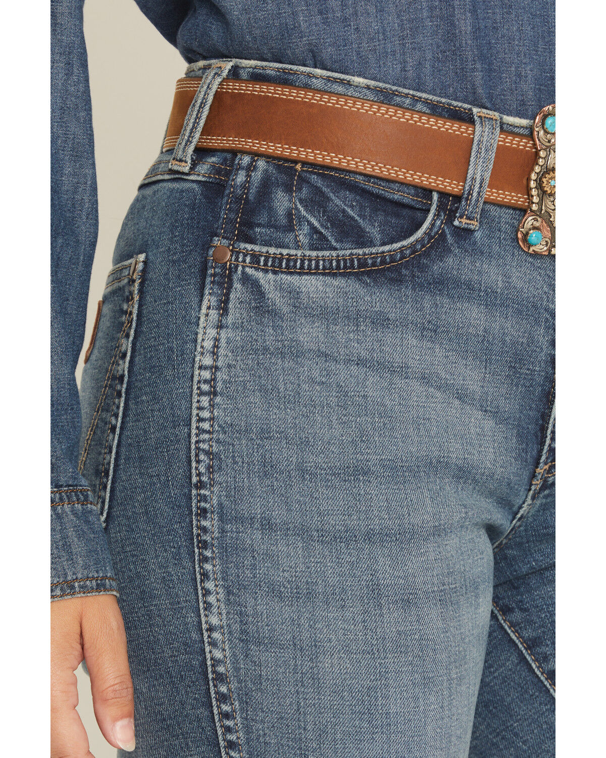 Wrangler Retro Wmns Dark Wash Natalia High Rise Bailey Bootcut Stretch Denim Jeans