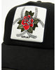 Ariat Wms Ponyflo Cap Snap Back Rose Patch Black | Country Clothing - Cap | Saddleworld Ipswich