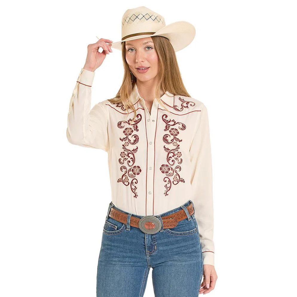 Panhandle Slim Natural Retro LS Snap Shirt