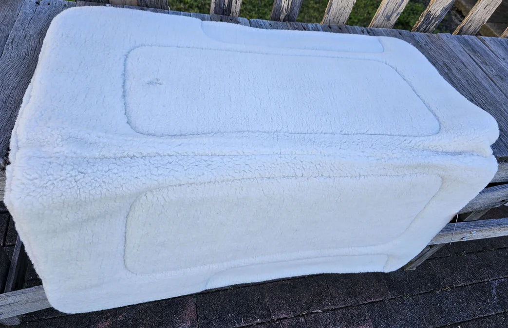 Toprail Square Contour Saddle Pad with Canvas Top 32 x 32in