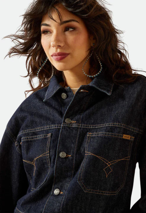 Ariat Wms Western Utility Denim Jacket Rinse