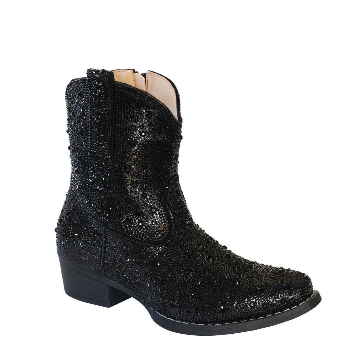 Roper Wms Shay Jewells Black Diamonties