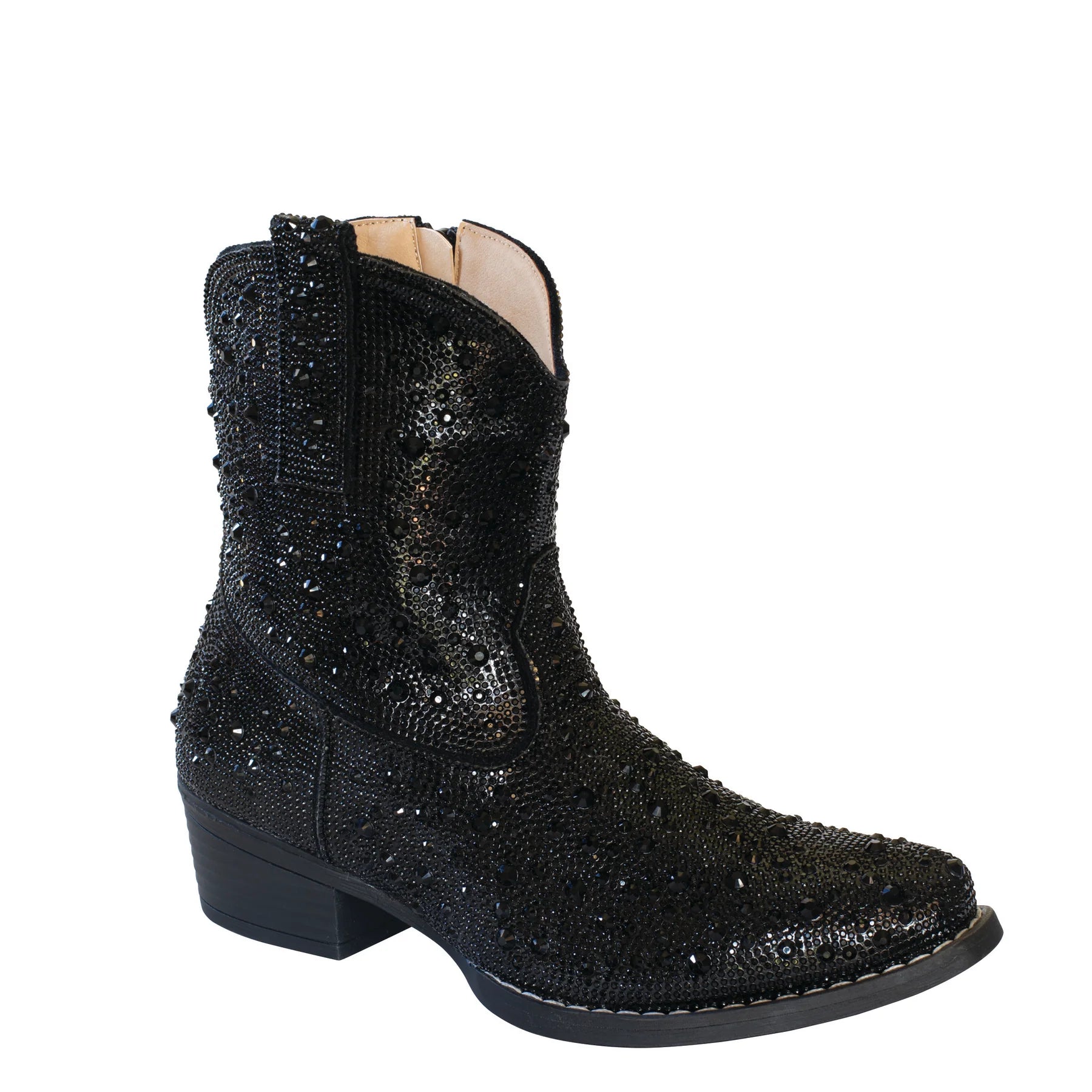 Roper Wms Shay Jewells Black Diamonties