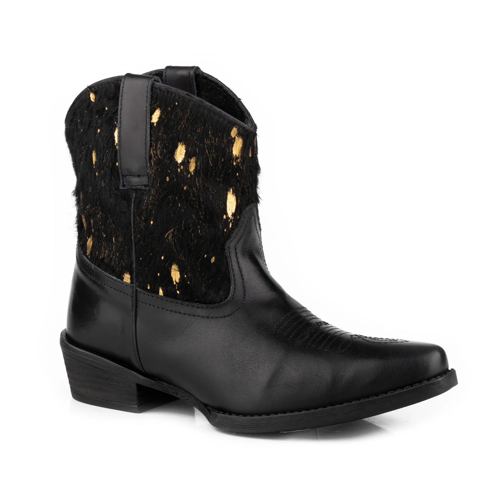 Roper Wms Dusty Hair On Black Leather/Hair On - Black Friday Sales