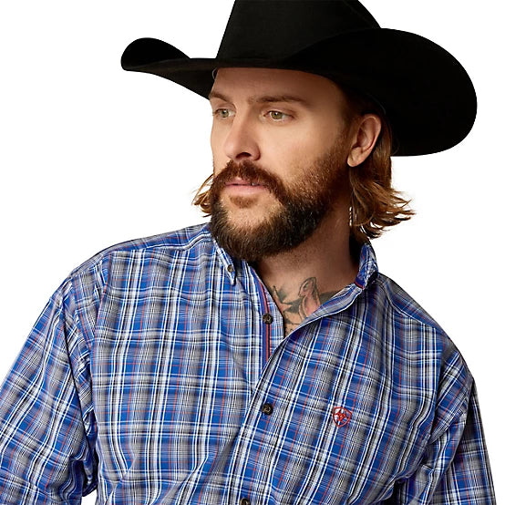 Ariat Mns Pro Series Rocco LS Shirt Royal Blue