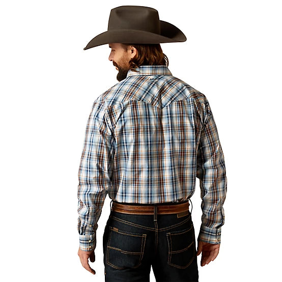 Ariat Mns Pro Series Ryland Snap LS Shirt Blue - Christmas Sale