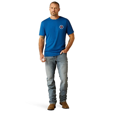 Ariat Mns MTL Circle SS Tee Royal Blue