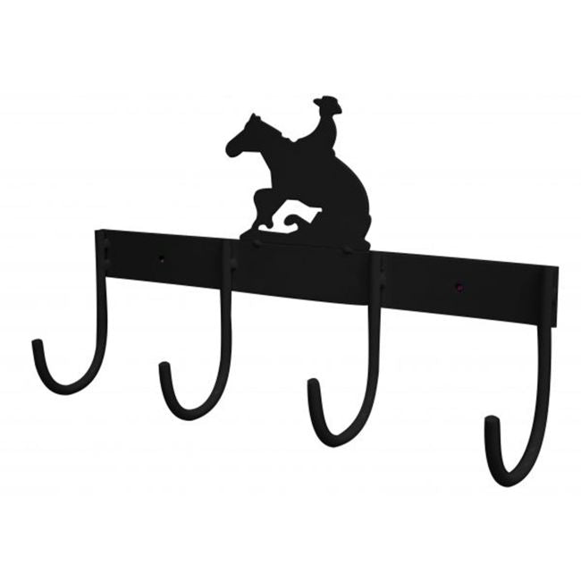 Portable Flat Tack Bar with Reining Horse Design