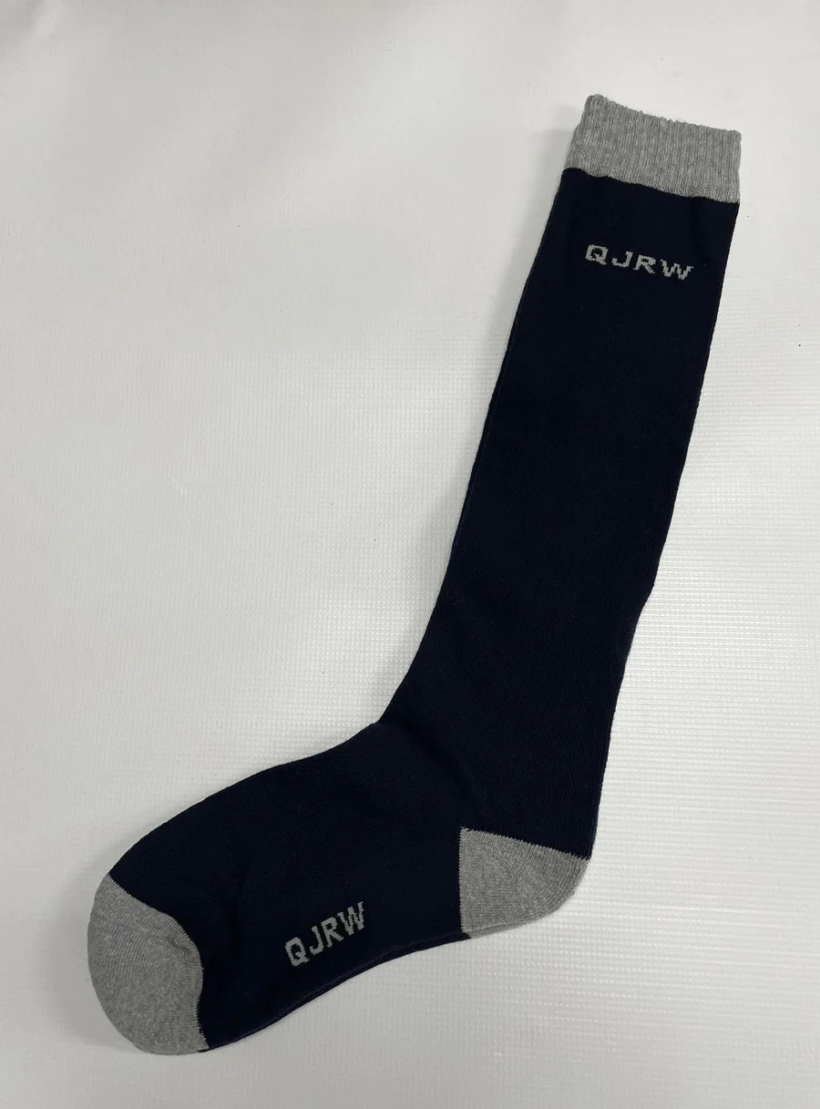QJ Riding Sock Navy/Grey