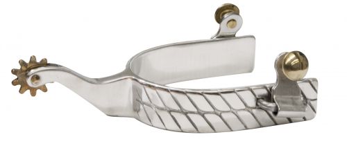 Showman Stainless Steel with .75in Band and 2in Shank Details are Double Twisted Band