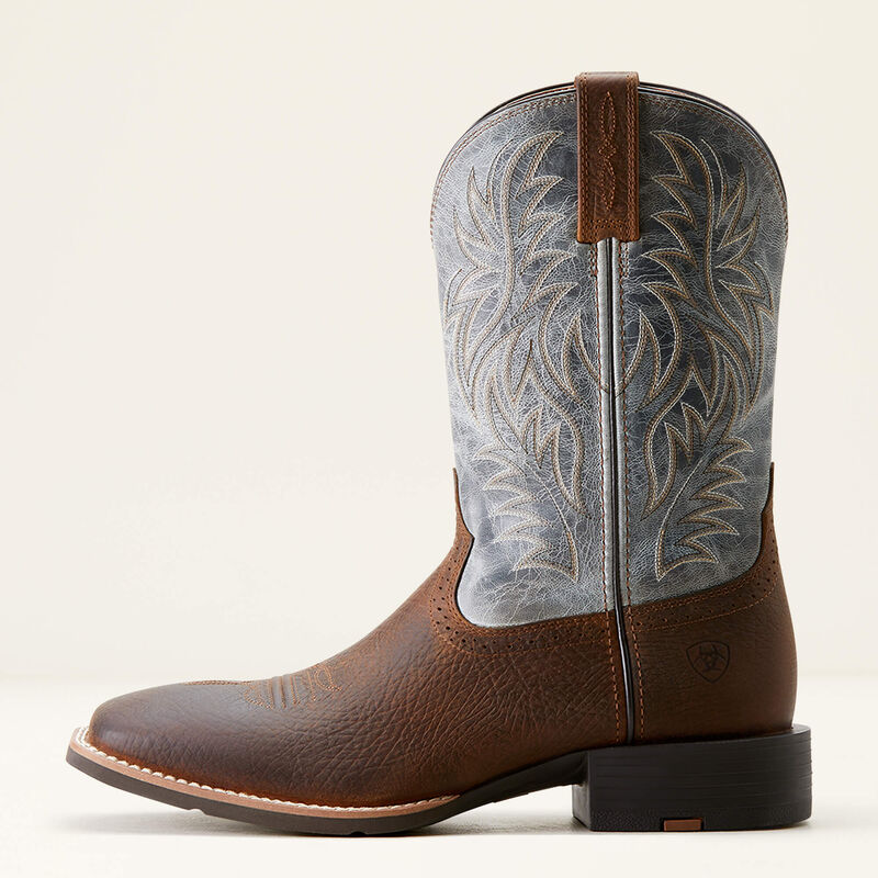 Ariat Mns Sport Western Wide Square Toe Earth/Glacier Blue - Black Friday Sales