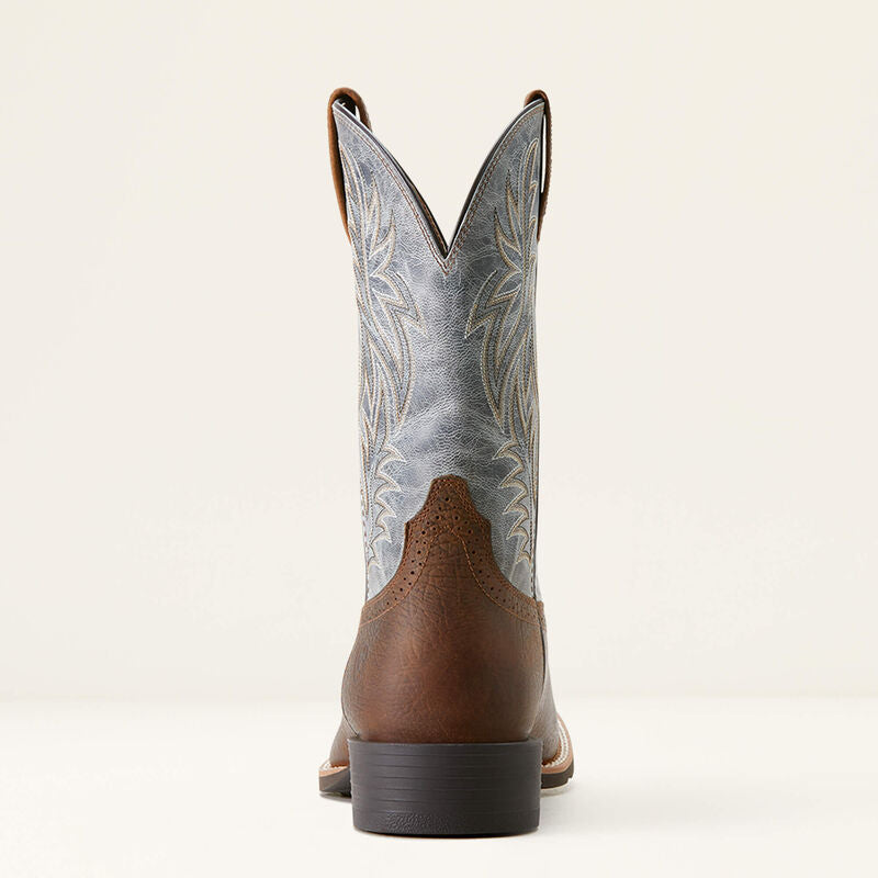 Ariat Mns Sport Western Wide Square Toe Earth/Glacier Blue - Black Friday Sales