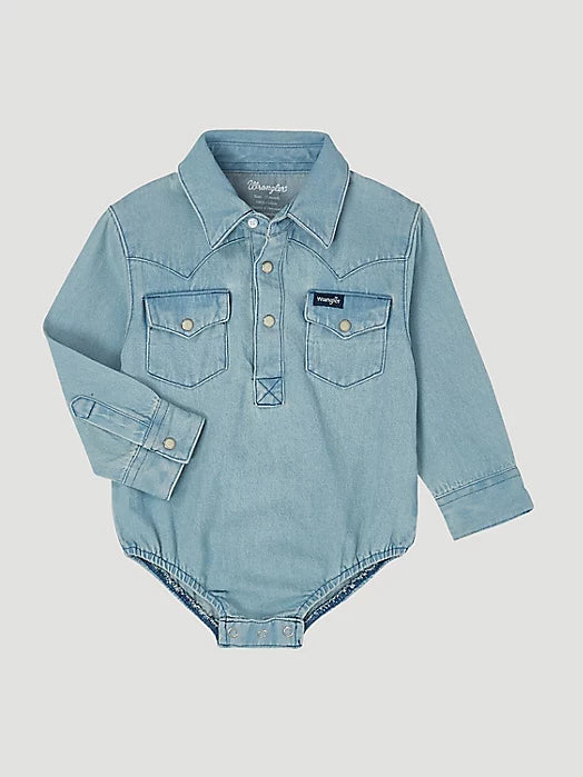 Wrangler Baby Western LS Bodysuit