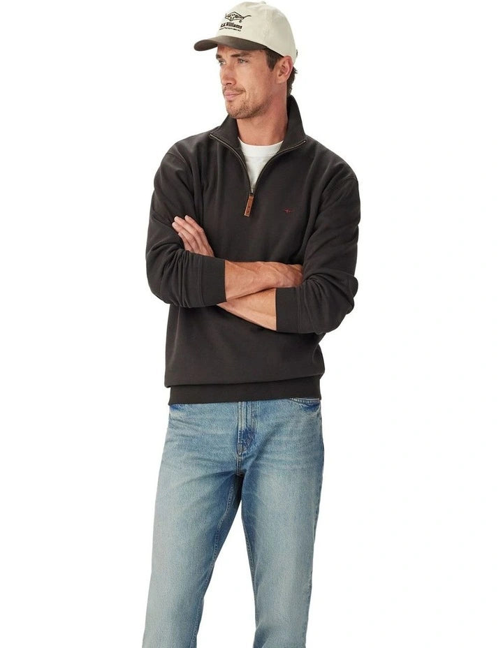 RM Williams Mulyungarie 1/4 Zip Sweatshirt - Winter Clearance