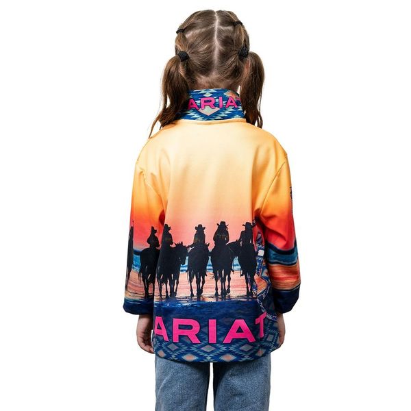 Ariat Kds Fishing Shirt Coastal Cowgirls - Summer Clearance