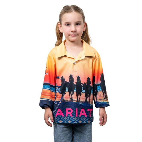 Ariat Kds Fishing Shirt Coastal Cowgirls - Summer Clearance