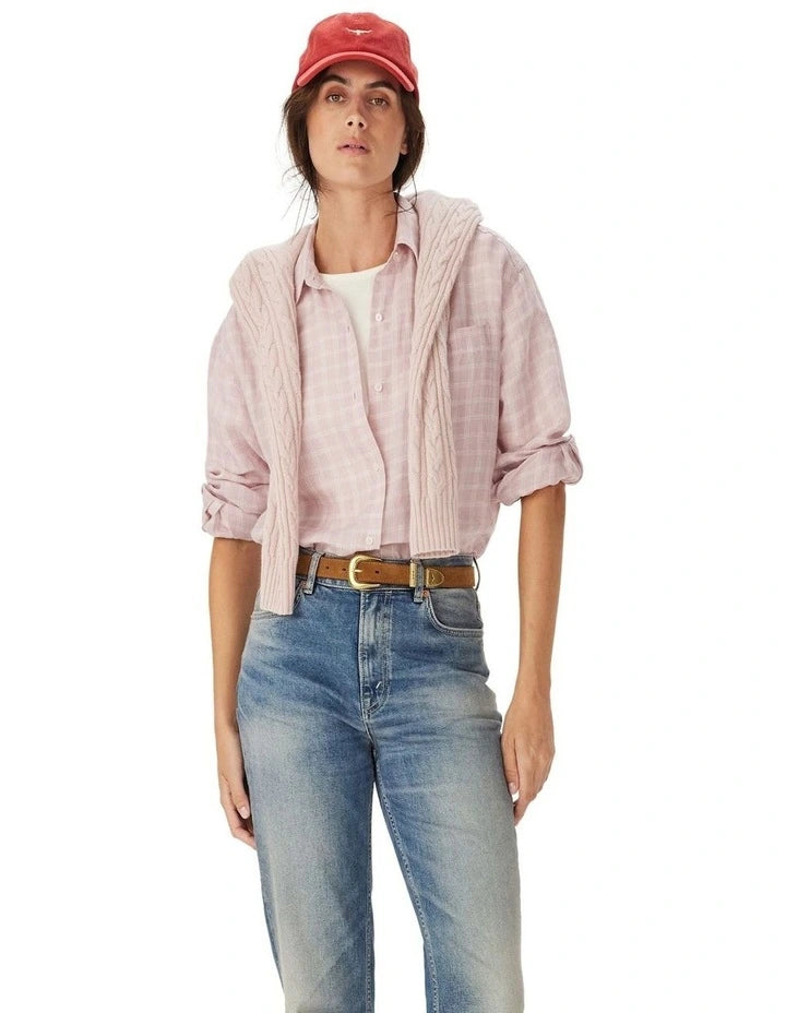 RM Williams Hopeland Linen Check Shirt