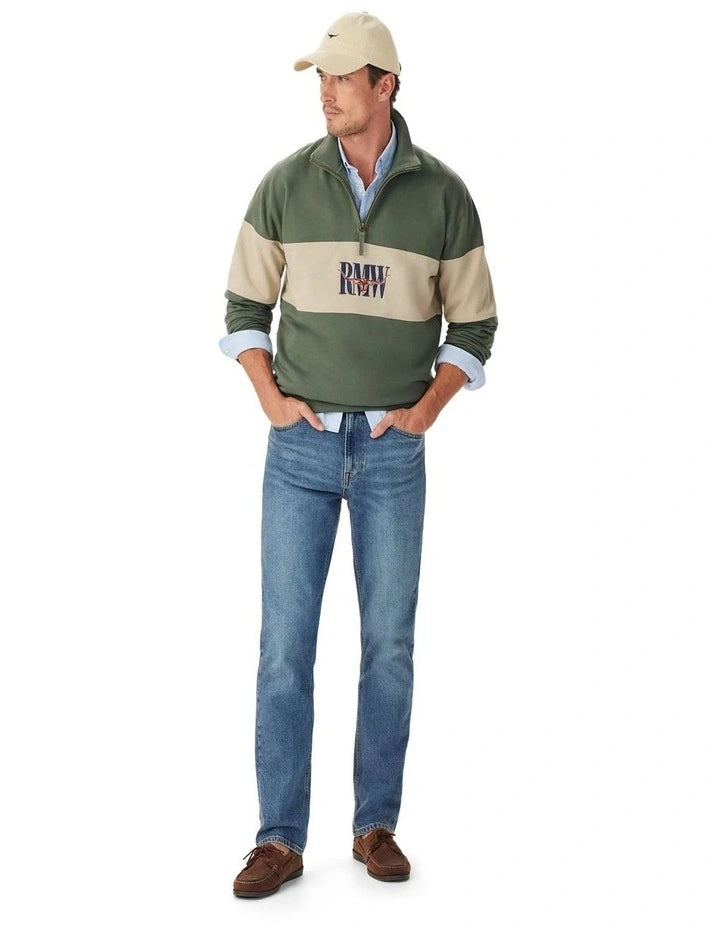 RM Williams Heritage 1/4 Zip Sweatshirt - Winter Clearance