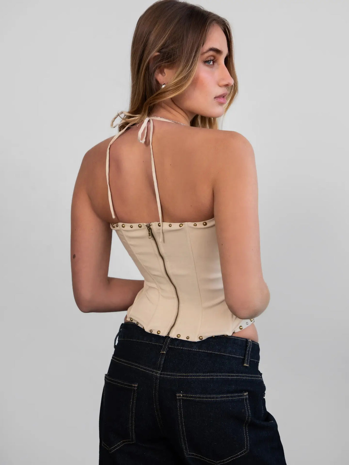 Clementine Stretch Embroidered Western Bustier Corset Top