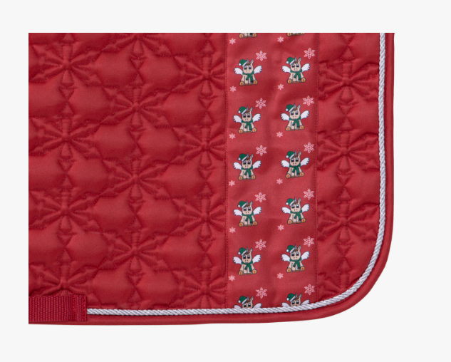 QHP Merry Christmas Saddle Cloth