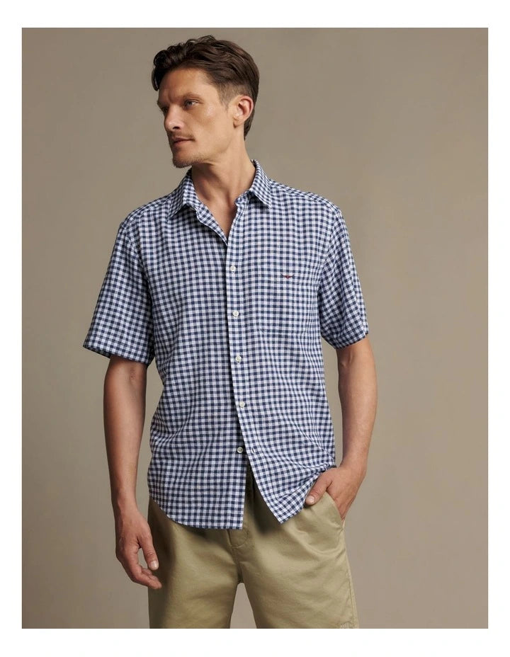 RM Williams Johnson Check SS Shirt